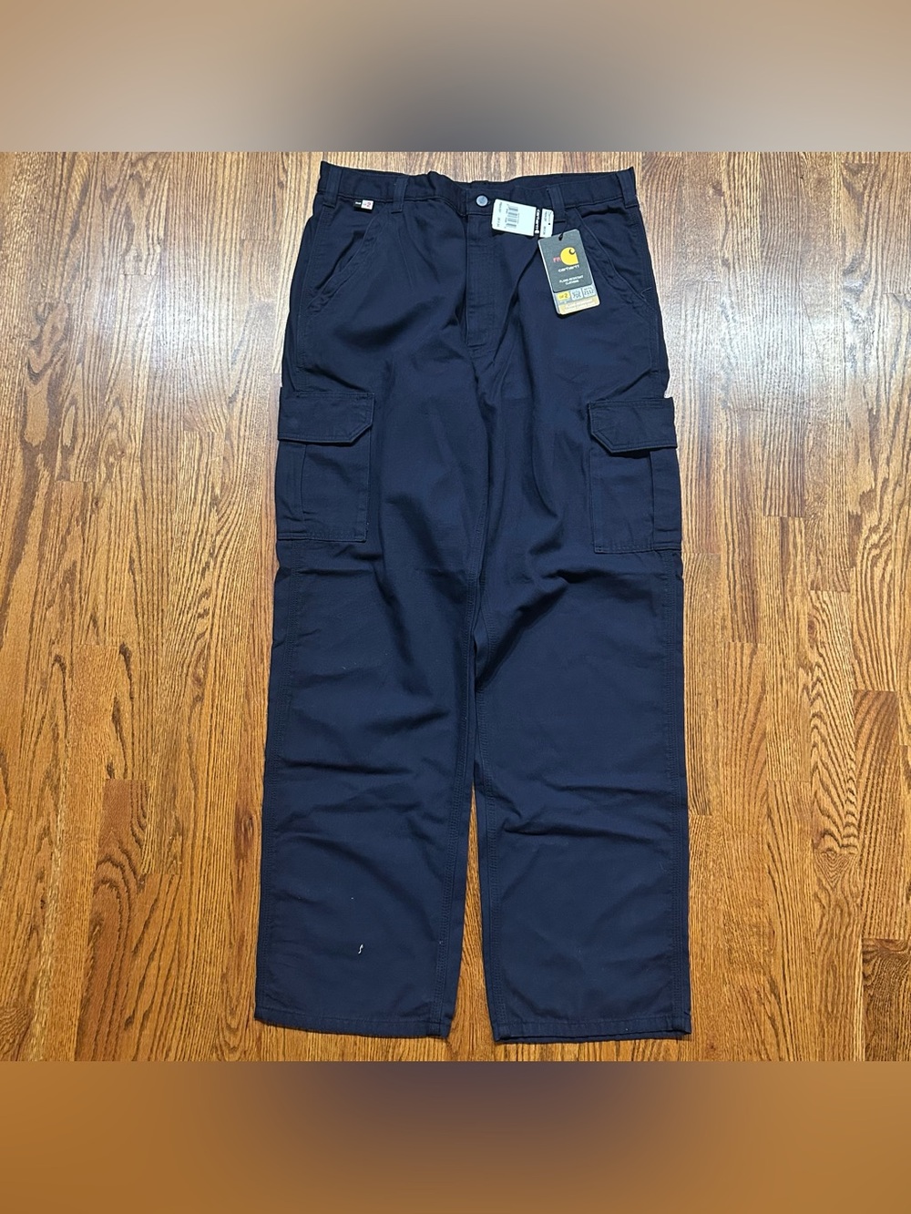 Carhartt FR Cargo Pants Mens 38x34 Navy Fire Resistant NFPA2112 FRB240-DNY NEW